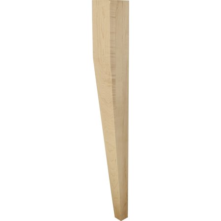 HARDWARE RESOURCES 3-1/2" Wx3-1/2"Dx25-1/4"H White Birch Two Side Tapered Post P31TL-WB